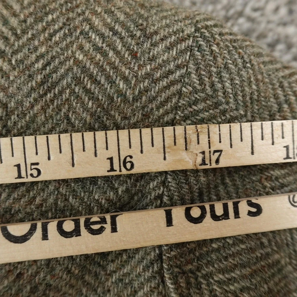 VTG Haggar Blazer Mens 46 Brown Gray Herringbone Wool Elbow Patch Sport Coat USA